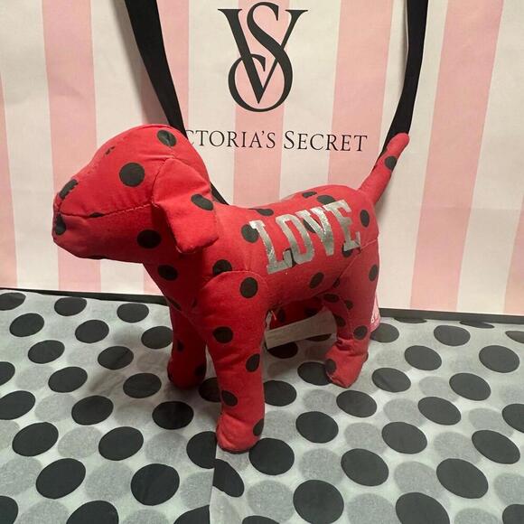 PINK Victoria’s Secret Mini Dog Plush - Picture 1 of 3